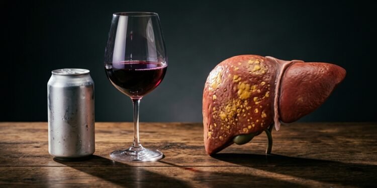 Quantas cervejas ou taças de vinho tenho maiores chances de desenvolver fígado gorduroso
