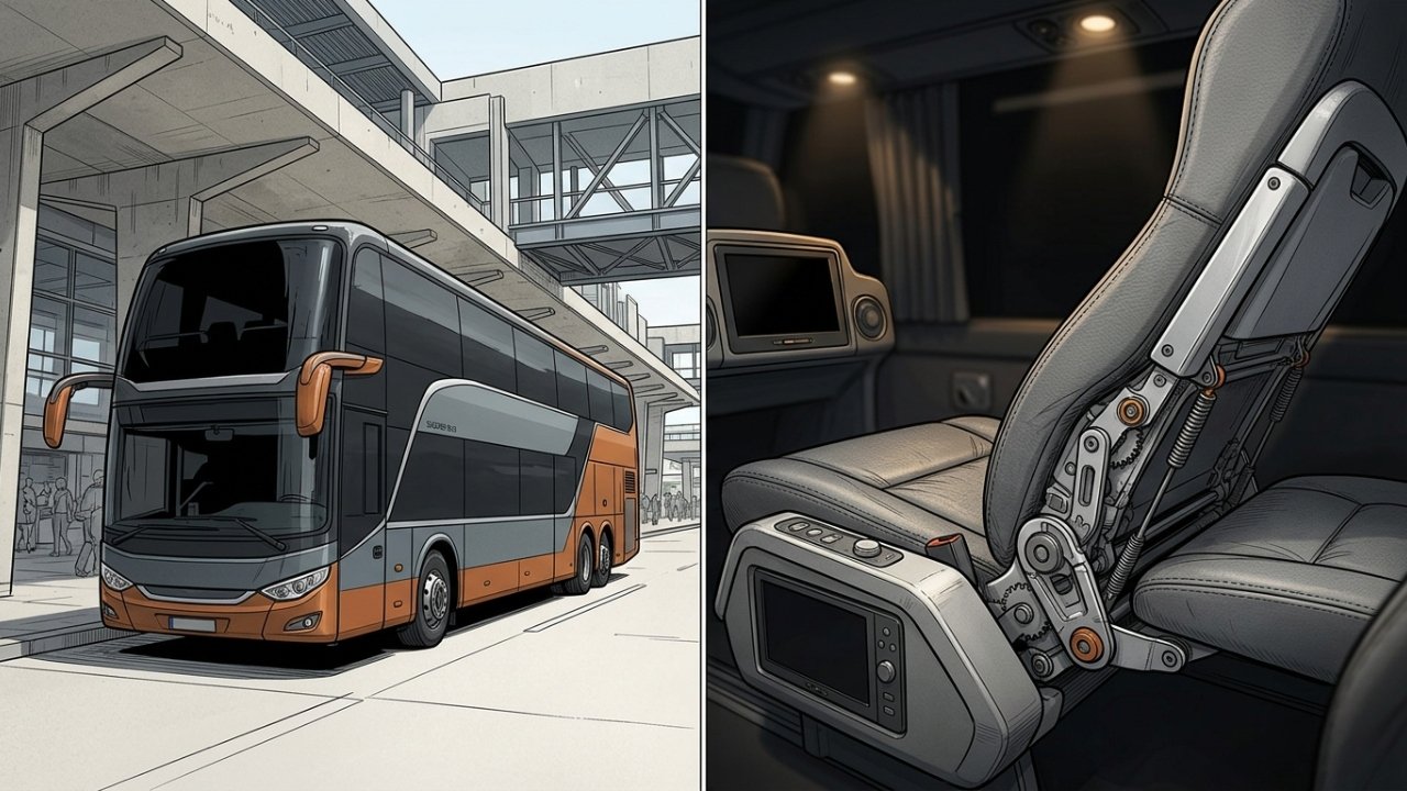 Primeira classe na estrada, novos ônibus leito-cama oferecem massagem, teto solar e serviço de bordo para viajar pelo Brasil pagando pouco