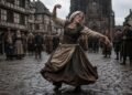 O episódio conhecido como peste da dança começou em 1518, quando Frau Troffea passou dias dançando sem conseguir parar.