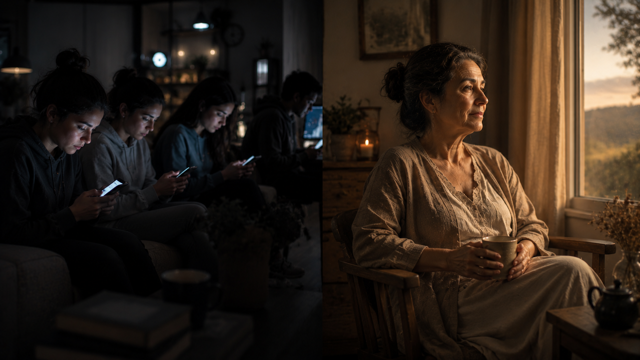 A psicologia conclui que pessoas entre 55 e 75 anos se sentem mais confortáveis com momentos de pausa do que as gerações mais jovens