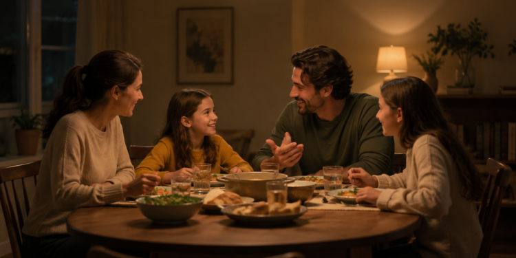 Houve uma época em que as famílias faziam as refeições juntas à mesa, algo que hoje a psicologia vê como essencial para o diálogo entre pais e filhos