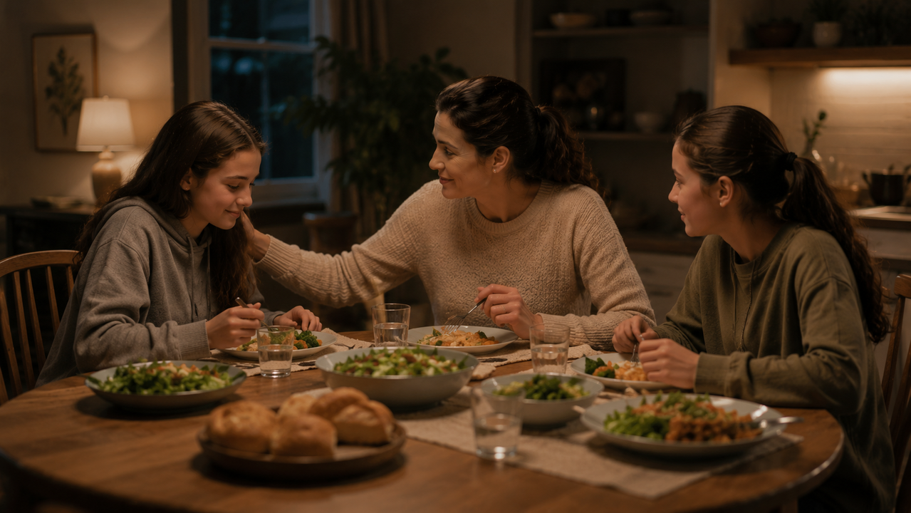 Houve uma época em que as famílias faziam as refeições juntas à mesa, algo que hoje a psicologia vê como essencial para o diálogo entre pais e filhos