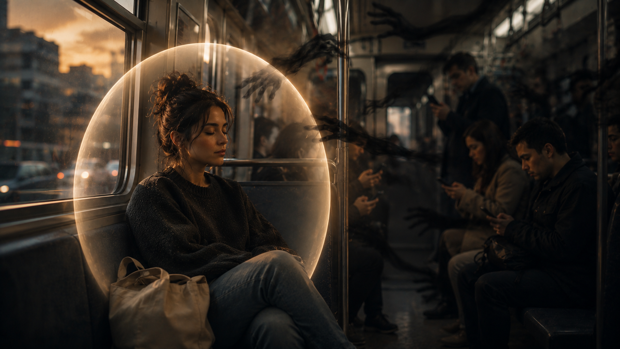 A psicologia diz que quem escolhe sentar sozinho no transporte não é antissocial, está criando um intervalo mental onde ninguém pode pedir mais nada