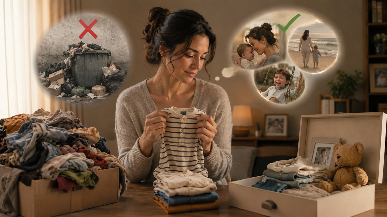 A psicologia afirma que mães que guardam roupas antigas dos filhos não estão “acumulando à toa”, porque essas peças se tornam uma maneira delas de preservar fases, vínculos e identidade da família