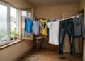 Secar roupa dentro de casa pode deixar o ambiente úmido mesmo quando a parede parece seca