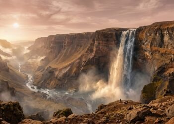 Antiga cachoeira marciana de 4.000 metros