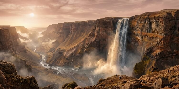 Antiga cachoeira marciana de 4.000 metros