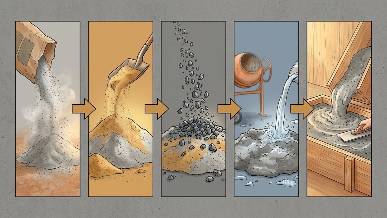 Qual a diferença entre concreto e cimento