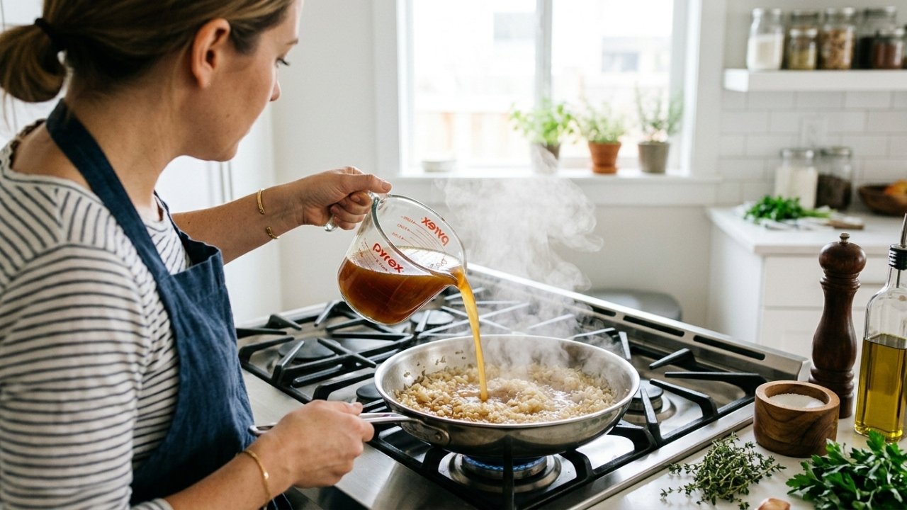 Juanjo López, chef: o arroz branco com caldo não é feito com água, e sim com 3 dentes de alho e 2 folhas de louro