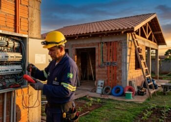 Quanto um eletricista cobra para fazer a instalação elétrica de uma casa de 55 m2 em 2026?