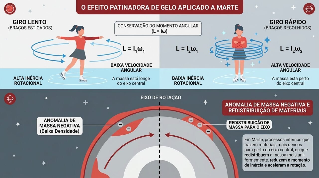 velocidade de rotação de Marte