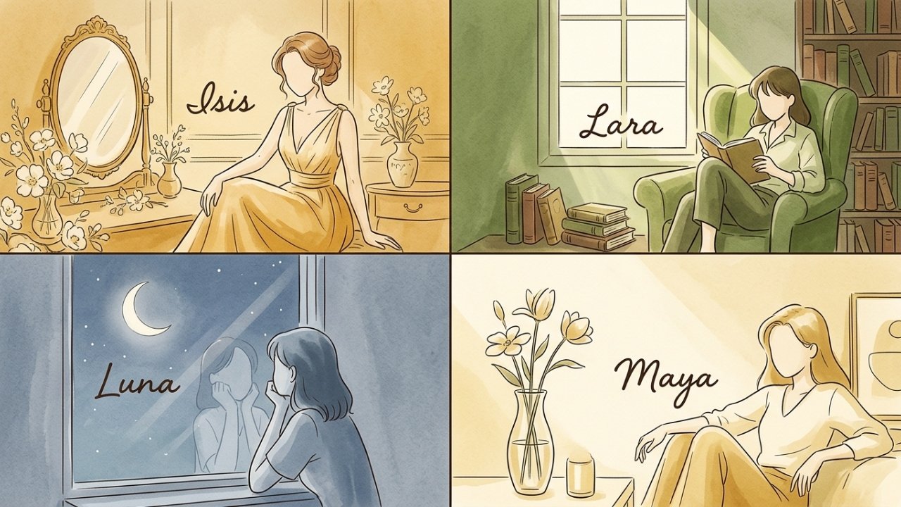 Os 7 nomes femininos com só 4 letras que estão dominando o Brasil por serem delicados e internacionais