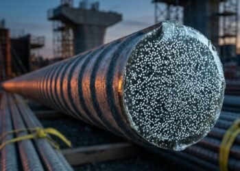 Vergalhão GFRP nas novas construções