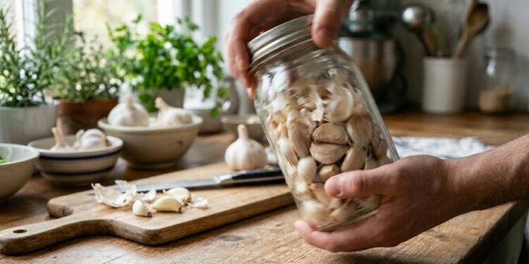 Como descascar alho em segundos usando um método que viralizou nas cozinhas