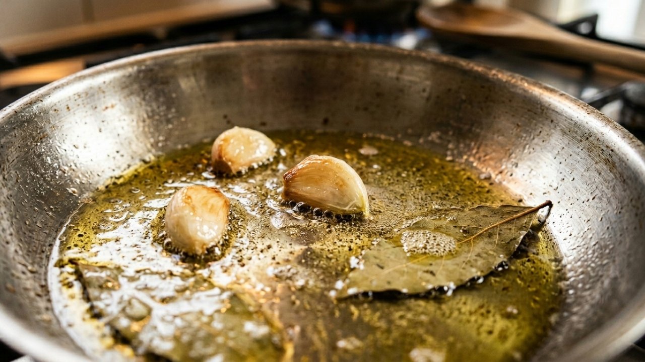 Juanjo López, chef: o arroz branco com caldo não é feito com água, e sim com 3 dentes de alho e 2 folhas de louro