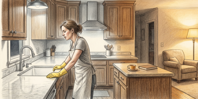 A psicologia diz que as pessoas que não conseguem relaxar até que todos os pratos sejam lavados não são tensas. Elas aprenderam em algum lugar que o descanso tinha que ser conquistado primeiro, e a cozinha limpa é a permissão