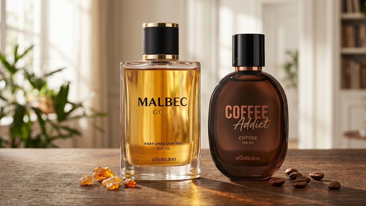 Perfumes do O Boticário entre 75 ml e 100 ml que oferecem alta fixação, com preços que variam entre R$ 194 e R$ 289