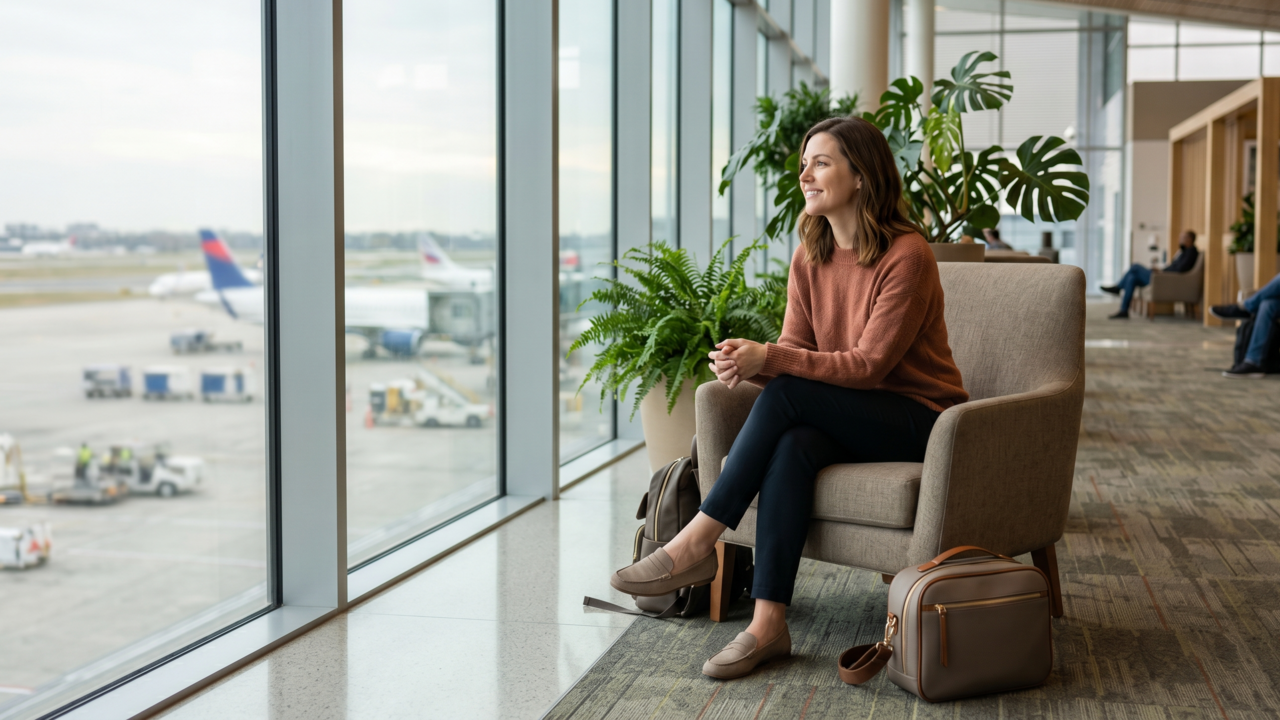 As pessoas que chegam ao aeroporto três horas antes de precisarem nem sempre são voadores nervosos. Para alguns, o tempo extra é exatamente o que a calma sempre significou