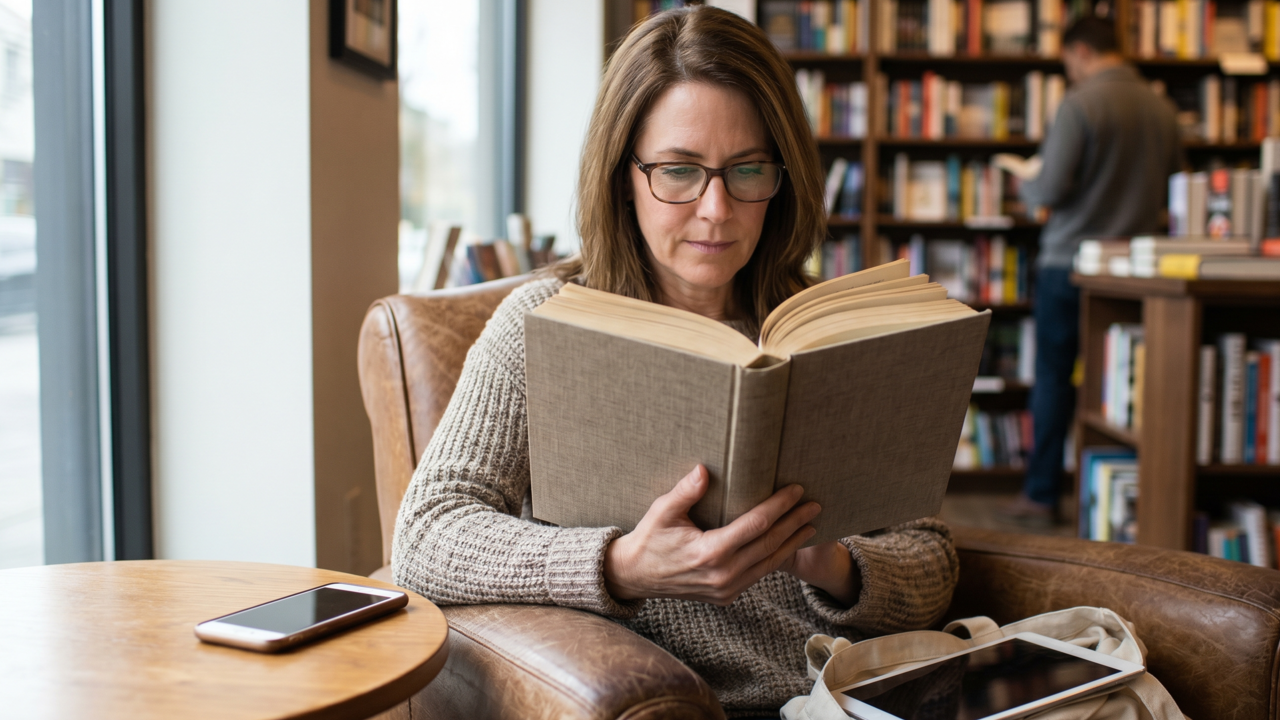 A psicologia diz que pessoas que ainda leem livros físicos em vez de telas não estão presas ao passado, elas preservam uma relação mais estável com atenção e compreensão que muitos perderam sem perceber