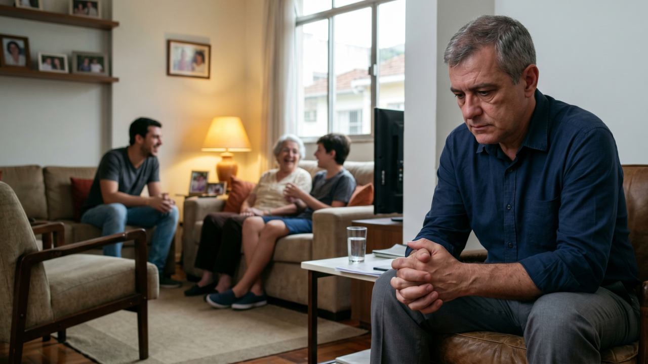 A psicologia diz que a parte mais difícil de ser o filho que resolve tudo não é o excesso de responsabilidades, é sentir que você não tem mais para quem entregar o próprio medo