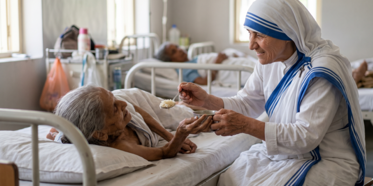 Frase do dia de Madre Teresa: “Nem sempre mudar o mundo exige grandeza, às vezes começa no cuidado silencioso que você repete todos os dias.”