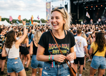 Especialistas em compras de produtos de beleza indicam o protetor solar com cor ideal para sobreviver a um festival de música o dia inteiro