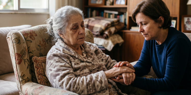 A psicologia diz que a parte mais difícil de ver sua mãe ficar mais dependente não é a mudança na rotina, é perceber que ela já não consegue esconder o cansaço