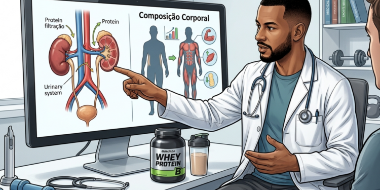 Médico do esporte explica o efeito do whey protein nos rins e na composição corporal
