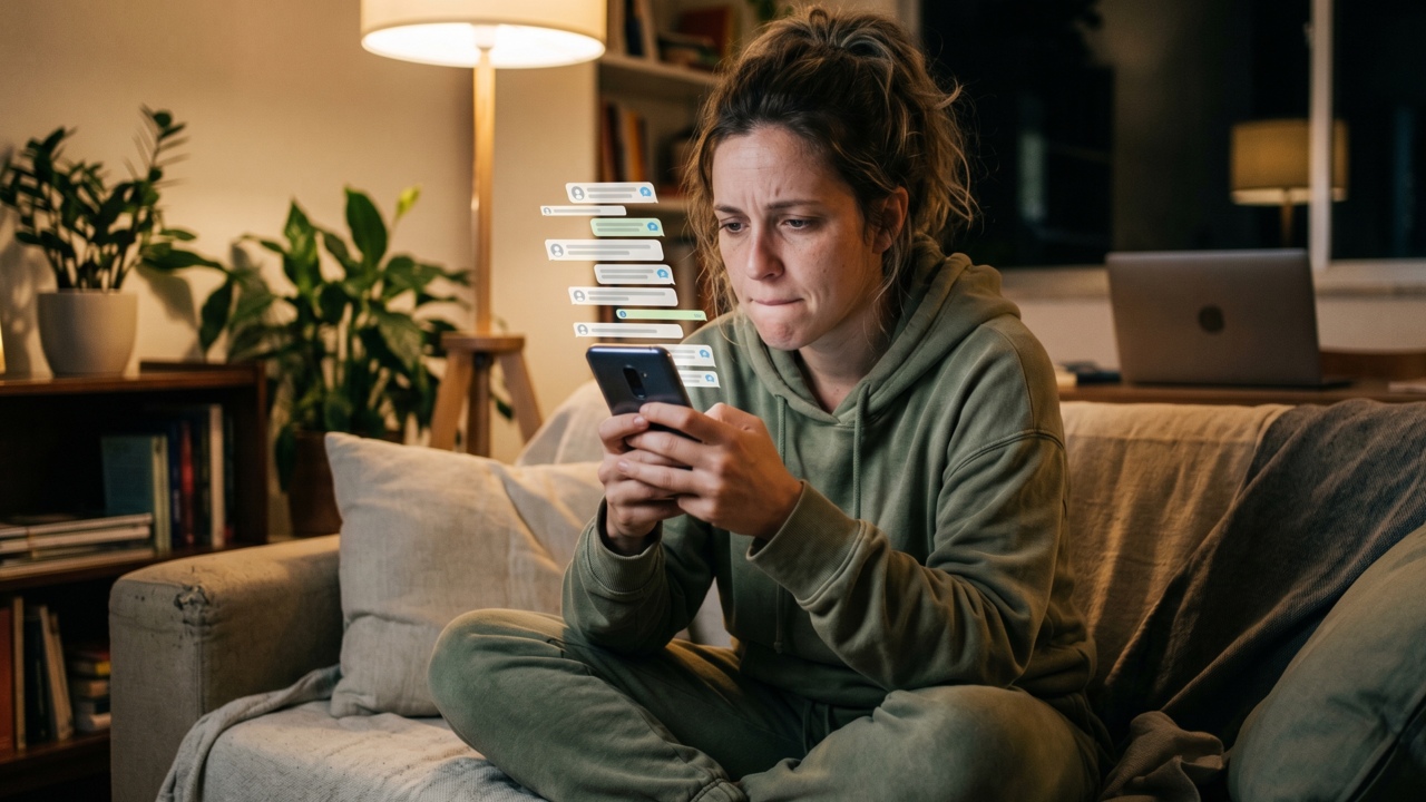 A psicologia diz que a pessoa que demora para responder no grupo depois de um encontro nem sempre está sendo distante — muitas vezes ela só está tentando se recompor depois de gastar mais energia social do que parecia