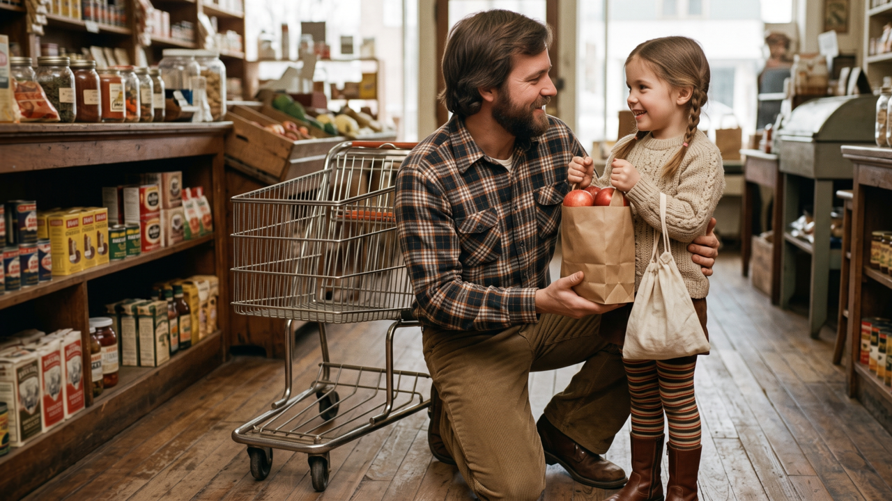 Pais que levam seus filhos ao supermercado ensinam a eles 8 valiosas lições de vida