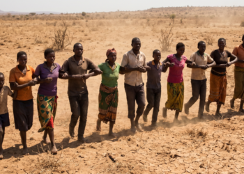 Provérbio africano: “Braços unidos atravessam a seca que mãos isoladas não suportam.”