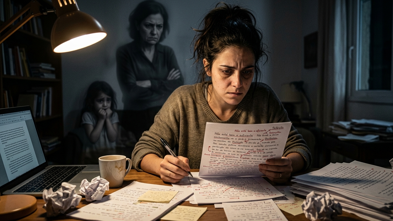 Estudos da psicologia concluíram que a pessoa que revisa mensagens e e-mails várias vezes antes de enviar não está sendo mais cuidadosa, muitas estão tentando compensar o medo antigo de ser mal interpretada
