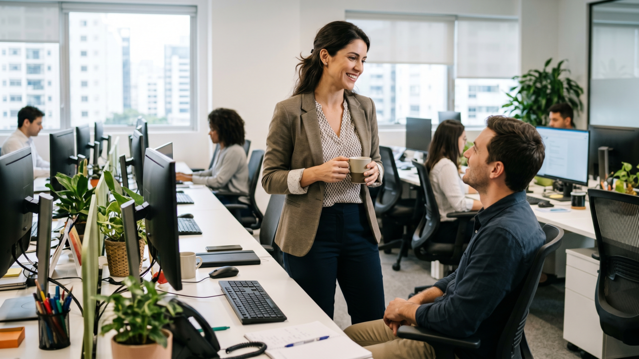 Entre mulheres que passam horas sentadas trabalhando, um detalhe costuma fazer mais diferença do que parece: levantar por 5 minutos a cada hora e somar pequenos deslocamentos ao longo do dia pode aliviar a sensação de pernas pesadas e reduzir o cansaço no fim da tarde