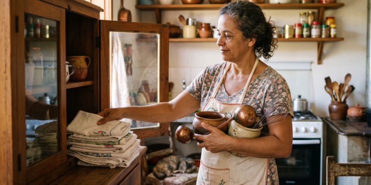 A psicologia afirma que mães que guardam potes, panos e utensílios antigos não estão sendo acumuladoras, mas tentando preservar segurança, rotina e memória dentro de casa