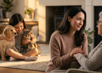 Estudos sugerem que conviver com animais na infância pode influenciar empatia, vínculo afetivo e percepção emocional ao longo da vida