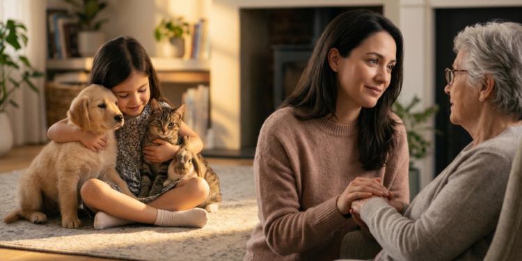 Estudos sugerem que conviver com animais na infância pode influenciar empatia, vínculo afetivo e percepção emocional ao longo da vida