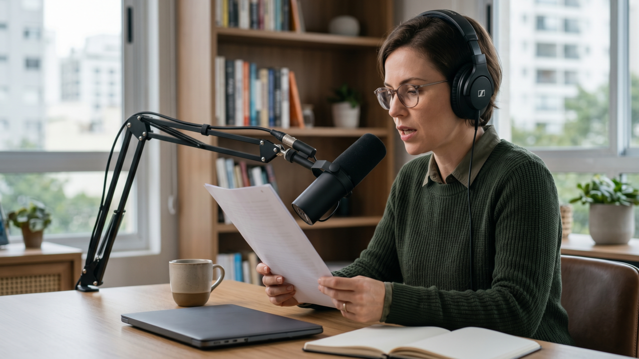 A psicologia diz que pessoas que leem textos em voz alta para revisar não são dramáticas; elas estão detectando falhas de lógica e linguagem com mais eficiência do que a maioria