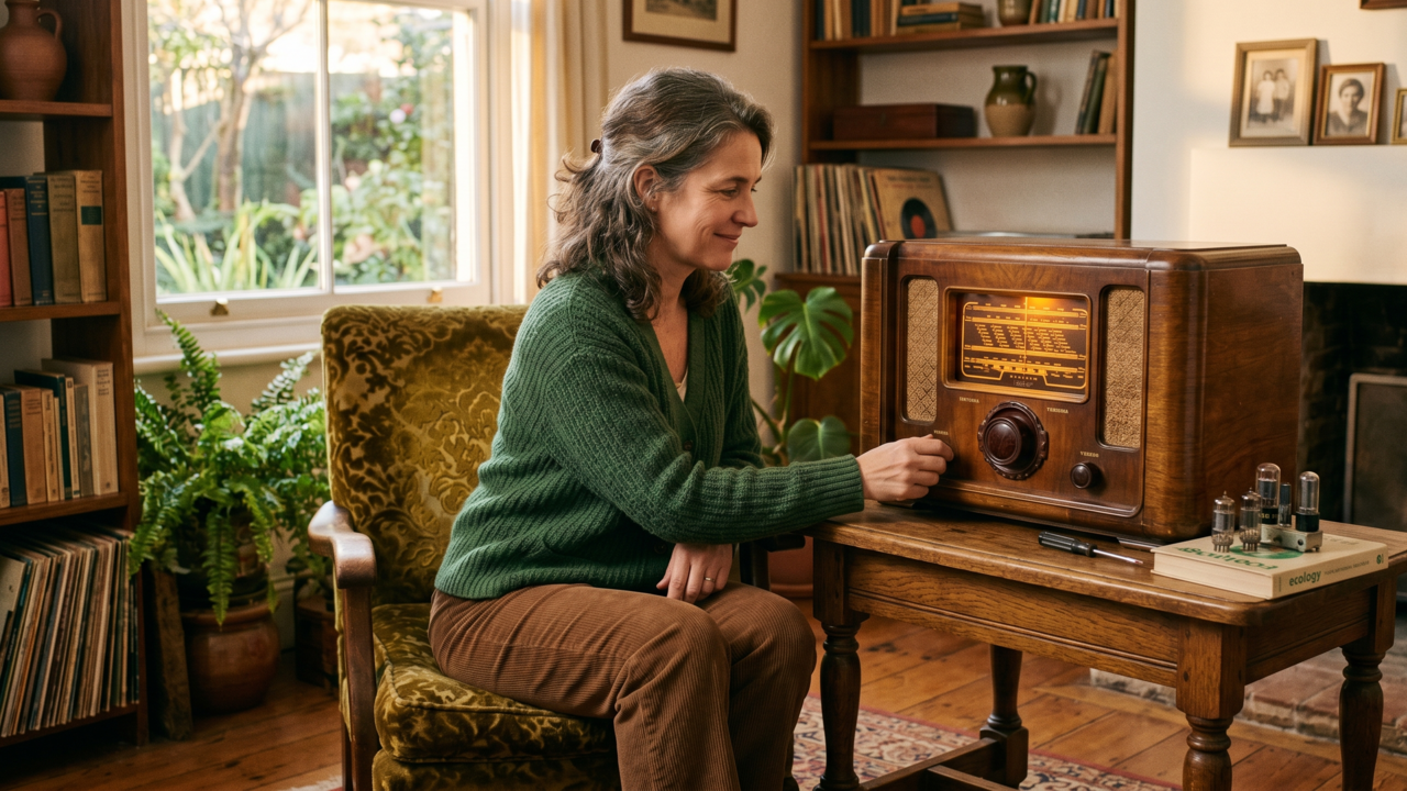 O que significa ter um rádio antigo funcionando em casa