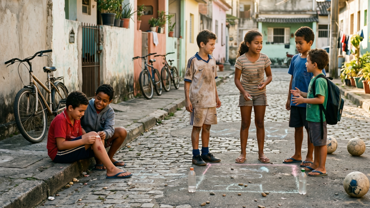 A psicologia afirma que pessoas que foram crianças quando a rua ainda era extensão da infância conheceram uma liberdade muito específica, desaparecer para brincar o dia inteiro e reaparecer apenas quando a noite começava