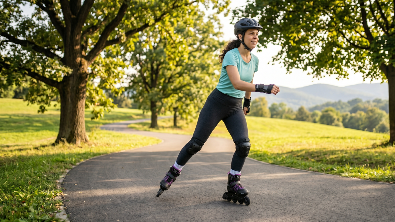 Fazer aulas de patins em parques ou ruas tranquilas ajuda muito a ativar o corpo e melhorar o equilíbrio, mas isso costuma render mais quando a prática passa de 30 minutos e mantém deslocamento contínuo em vez de tentativas muito curtas