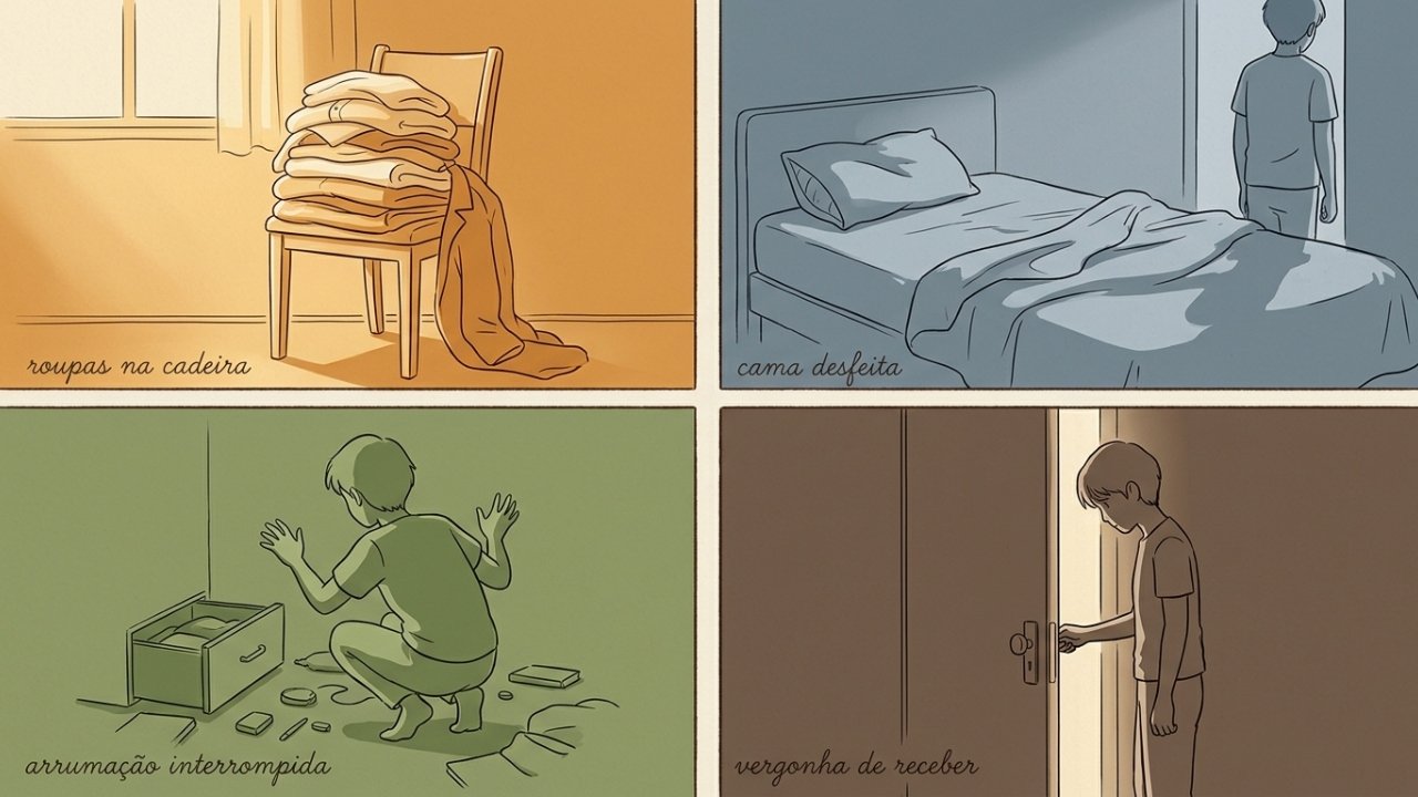 A psicologia diz que as pessoas que não arrumam o quarto têm dificuldades em manter rotinas e fogem das responsabilidades
