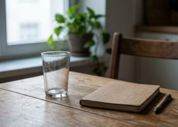O que significa beber água sempre no mesmo copo?