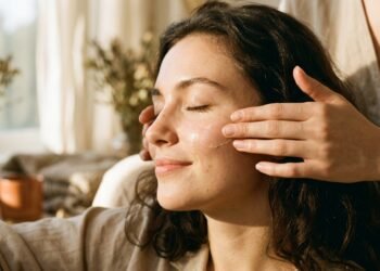 massagem facial que acalma