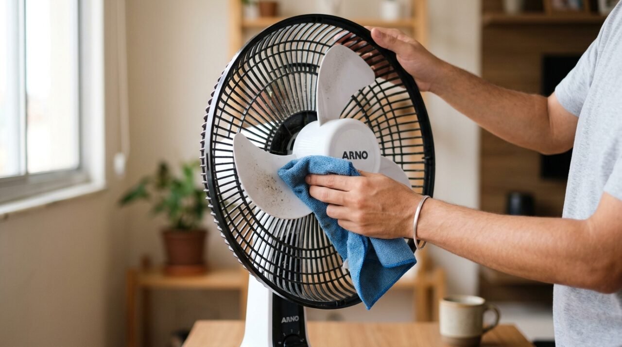 ventilador na janela