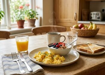 Proteína no café da manhã: o que muda no metabolismo quando você troca o pão branco