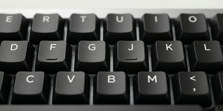 Para que servem as linhas das letras F e J do seu teclado
