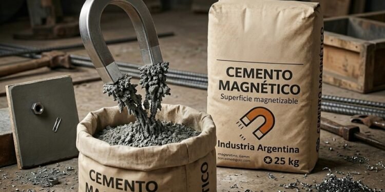 Cimento magnético criado por Marco Agustín Secchi