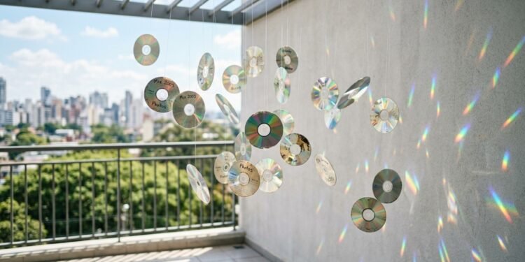 Por que pendurar CDs na varanda de casa (não é para decoração)