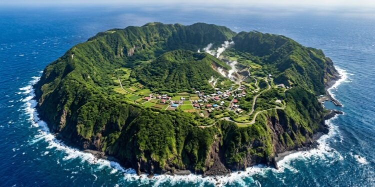 A ilha de Aogashima e o desafio de morar em um vulcão ativo