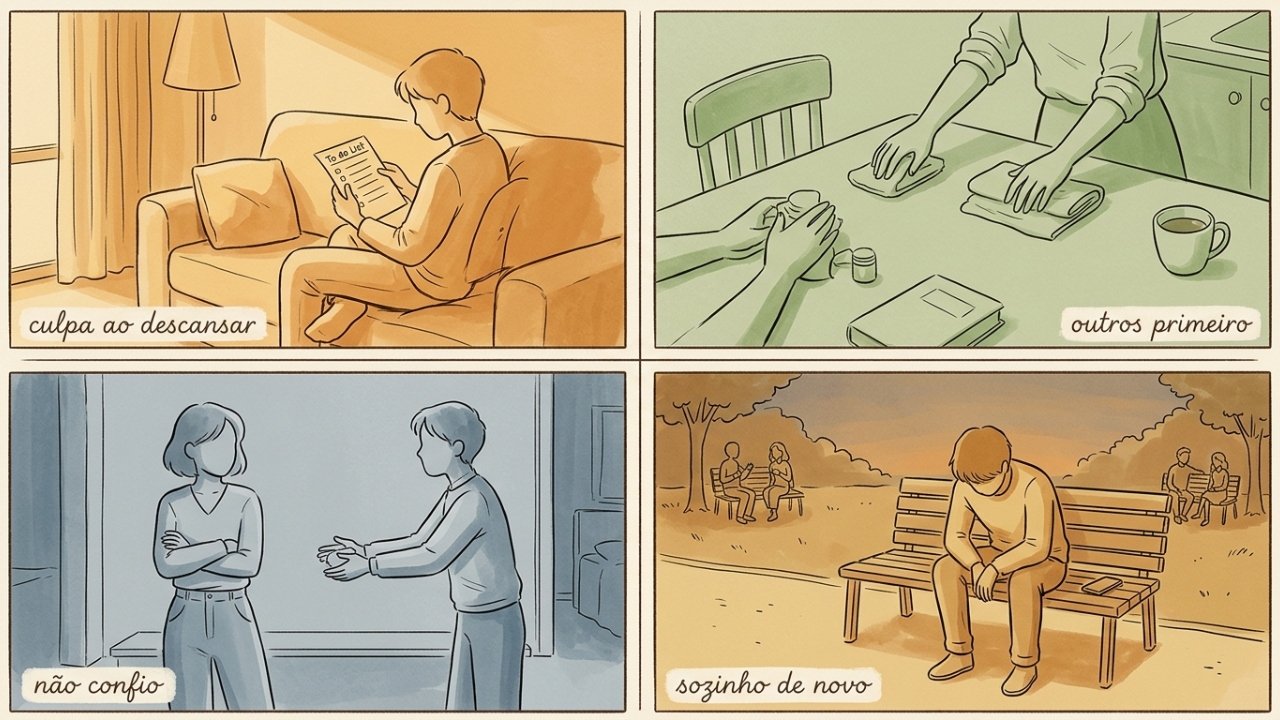 Infância autossuficiente e independência emocional adulta